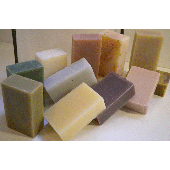 The EarthGift Herbal soap line -- in the raw